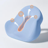 Maxbell Memory Foam Seat Cushion Large Long Sitting Pad for Gaming Driver Road Trips blue