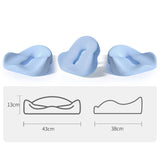 Maxbell Memory Foam Seat Cushion Large Long Sitting Pad for Gaming Driver Road Trips blue