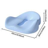 Maxbell Memory Foam Seat Cushion Large Long Sitting Pad for Gaming Driver Road Trips blue