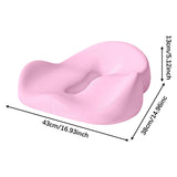 Maxbell Memory Foam Seat Cushion Large Long Sitting Pad for Gaming Driver Road Trips pink