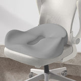 Maxbell Memory Foam Seat Cushion Large Long Sitting Pad for Gaming Driver Road Trips gray