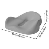 Maxbell Memory Foam Seat Cushion Large Long Sitting Pad for Gaming Driver Road Trips gray