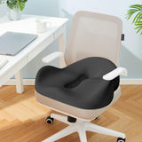 Maxbell Memory Foam Seat Cushion Large Long Sitting Pad for Gaming Driver Road Trips black