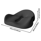 Maxbell Memory Foam Seat Cushion Large Long Sitting Pad for Gaming Driver Road Trips black