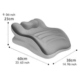 Maxbell Leisure Leg Pillow Lightweight Face Down Pillow for Office Traveling Reading gray