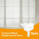 Maxbell 2 Pieces Vertical Blind Wand Control Replacement for Bathroom Home Apartment