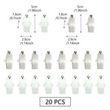 Maxbell 20 Pieces Halloween Miniature Ghost Decor for Windowsill Accessories Desktop