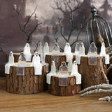 Maxbell 20 Pieces Halloween Miniature Ghost Decor for Windowsill Accessories Desktop