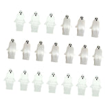 Maxbell 20 Pieces Halloween Miniature Ghost Decor for Windowsill Accessories Desktop