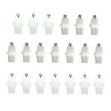 Maxbell 20 Pieces Halloween Miniature Ghost Decor for Windowsill Accessories Desktop