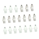 Maxbell 20 Pieces Halloween Miniature Ghost Decor for Windowsill Accessories Desktop