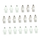 Maxbell 20 Pieces Halloween Miniature Ghost Decor for Windowsill Accessories Desktop
