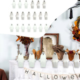 Maxbell 20 Pieces Halloween Miniature Ghost Decor for Windowsill Accessories Desktop