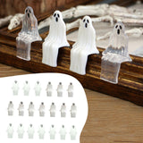 Maxbell 20 Pieces Halloween Miniature Ghost Decor for Windowsill Accessories Desktop