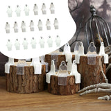 Maxbell 20 Pieces Halloween Miniature Ghost Decor for Windowsill Accessories Desktop
