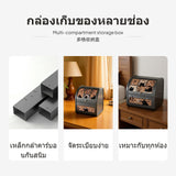 Maxbell MEISD High-End Organizer Storage Box, Carbon Steel Desktop Organizer with Cartoon Design, Multi-Compartment Case for Jewelry, Cosmetics, Entryway & Living Room Panda