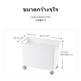 Maxbell Under Bed Storage Box with casters, 15.6L Large Capacity Drawer Organizer, Plastic Stackable Bin, ivory, for Bedroom, ivoryice, Desk, Closet Wide Lid Large