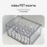Maxbell 3tier Acrylic Makeup Organizer, Drawer Cosmetic Storage Box, Transparent Desktop Vanity Case, Large Capacity Stackable Perfume & Eyeshadow Organizer, Dustproof 2 Pack
