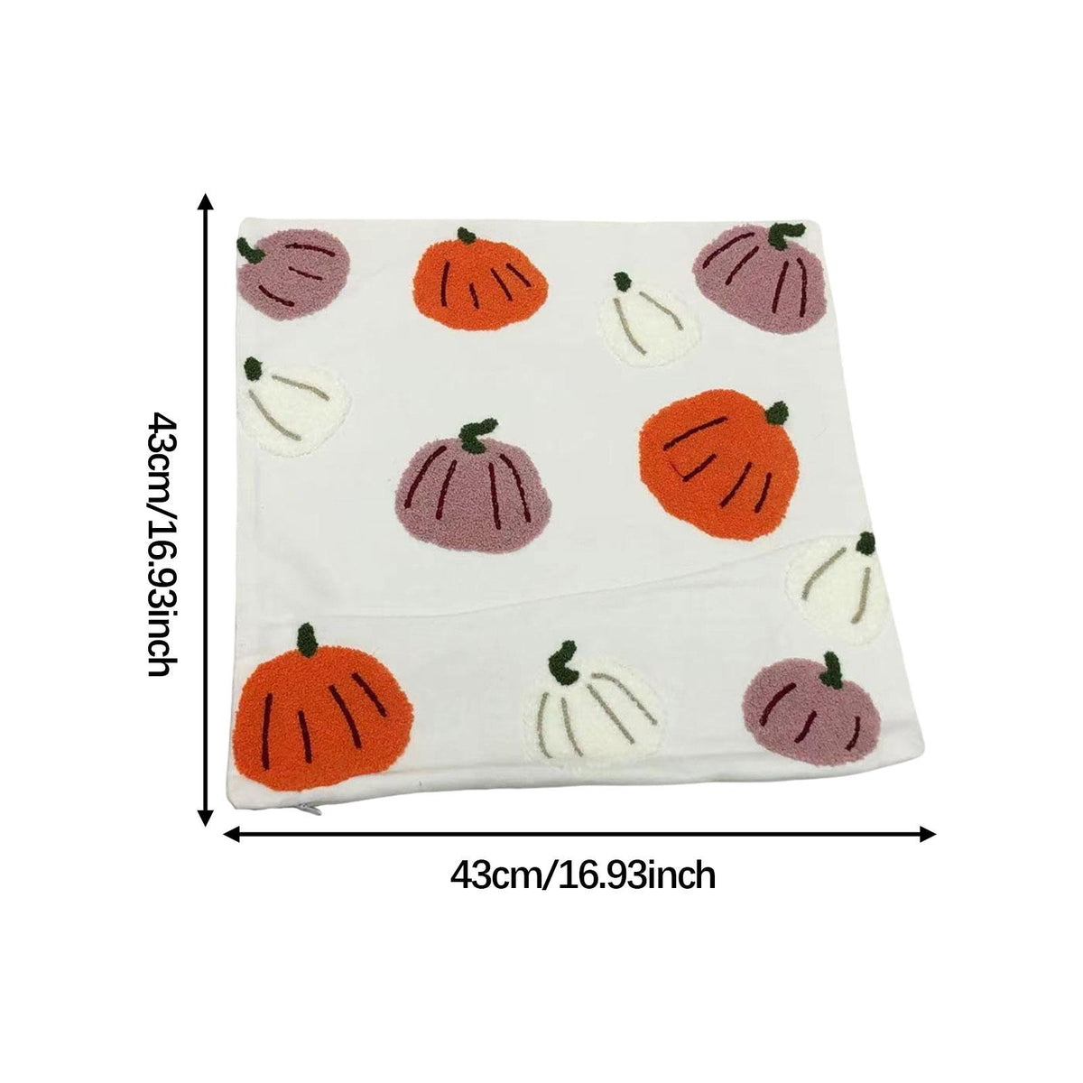 Maxbell Fall Pumpkin Decorative Throw Pillow Cover Soft for Home Sofa Autumn Harvest Style B