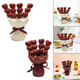 Maxbell Fruit Fork with Holder Ceramic Storage Jar Creative Salad Forks Set for Cake Cream Jar