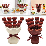 Maxbell Fruit Fork with Holder Ceramic Storage Jar Creative Salad Forks Set for Cake Cream Jar