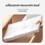 letter size paper Accordion document Organizer, 13 Pockets, Large Capacity, PP, Multi-Color, Office Document Holder Blue White