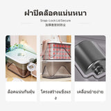 15.12L Transparent Storage Box, water-resistant Organizer, Large Capacity, ABS Stackable Container for Clothes, Home, Medicine Transp Gray L