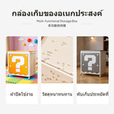 167L Foldable Toy Storage Box, Large Capacity Organizer with Flip Lid casters, PP Material Lemon Yellow