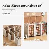 Large Foldable Toy Storage Box with Lid and casters, Transparent Design