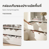 Japanese Library Storage Box, Multi-Size Kitchen Organizer, Grayivory Large