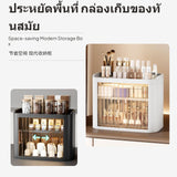 Foldable Multitier Storage Cabinet with casters, Transparent Toy Organizer for children, Modern Design Black With Dividers