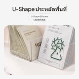 Acrylic face covering Organizer, Transparent U-Shaped Storage Box, Vanity & Bathroom Shelf