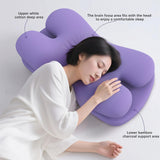 Cooling Side Sleeper Pillow Neck Pillow for Neck and Shoulder Lying Sleeping Purple