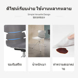 Modern Minimalist Stackable Plastic Chair, Steel Legs, Office & Home, No Armrest White Steel Legs