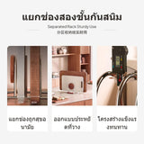 Modern Vintage Kitchen Organizer, Beech Wood & Stainless Steel Board Rack, Countertop & Wall-Mount Stand, Multipurpose Chopping Board, Pot Lid, Cutlery Holder