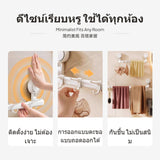 TAILI No-Drill Bathroom Towel Bar, Suction Single Rod, Modern Storage, Aluminum/Plastic