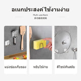 2-Pack Stainless Steel Sink Rack, No-Drill Wall-Mounted Kitchen Organizer, U-Shaped Sponge Holder, Multi-Functional Storage Shelf