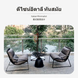 Outdoor Sofa, Patio Lounge Chair, Stainless Steel Armchair, Waterproof sun-resistant, Minimalist Garden Single Chair