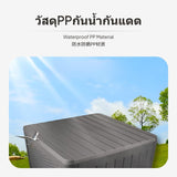 Outdoor Storage Box, Waterproof outdoor storage container, Large PP Organizer for Patio, Garden, Balcony Style 5 Gray