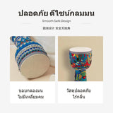 2-Piece Kids Djembe Drum Set, PVC Lightweight Sheepskin, 8in & 10in, Random design Lemon 20.5cm