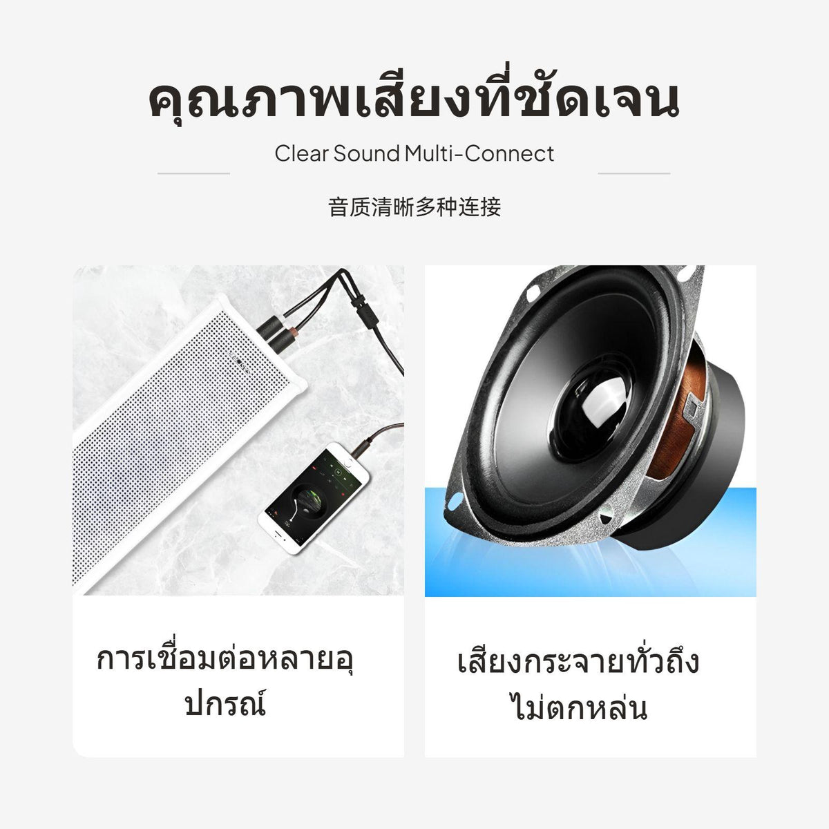 Bluetooth Waterproof Wall-Mount Column Speaker, Outdoor Commercial PA, Remote 90W Mini Program