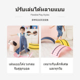 Balance Board for Kids, Sensory Training Seesaw, Curved Indoor Toy Princess Pink Normal