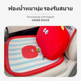 2-Pack Cute Cartoon Car Seat Cushion, Breathable, All Seasons, Anti-Slip 1 Front 1 Backrest