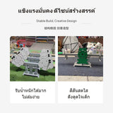 2-Person Outdoor Spring Seesaw, Cartoon Animal PE Board, Kids Playground #13 Rocket