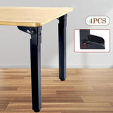 4 Pieces Foldable Table Leg Heavy Duty Furniture Leg for Cupboard Couch Dorm 35cm