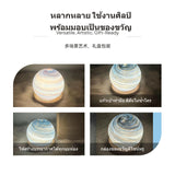 light-emitting diode Night Light, Creative Planet light, RGB Atmosphere light, Bedroom, power cord, Adjustable Brightness, Gift Plugin-SunsetGlow 8cm