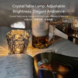 Crystal Night Light, Atmosphere light, Adjustable Brightness, Bedroom Decor, Modern