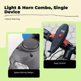 Extremely bright bike light, charging port rechargeable, waterproof, 2-in-1 horn and headlight Black other