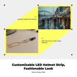 Reflective Helmet Light Strip, light-emitting diode Night Visibility, Waterproof Yellow other