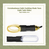 Light-emitting diode turn marker light, waterproof and universal for motorcycles and bicycles. Line Front Pair other